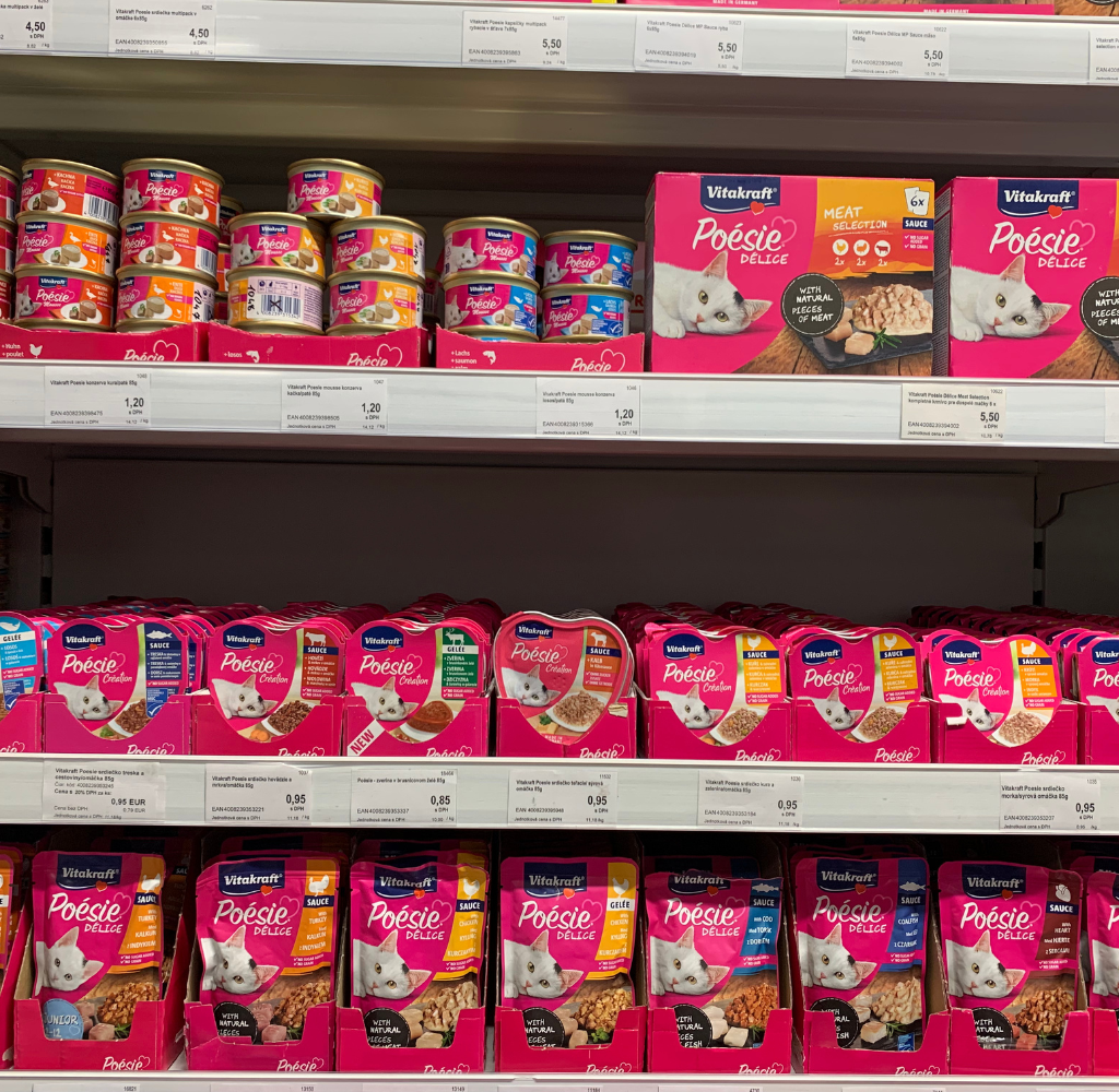 Vitakraft vlhké krmivo pre mačky – chutné kapličky s mäsom